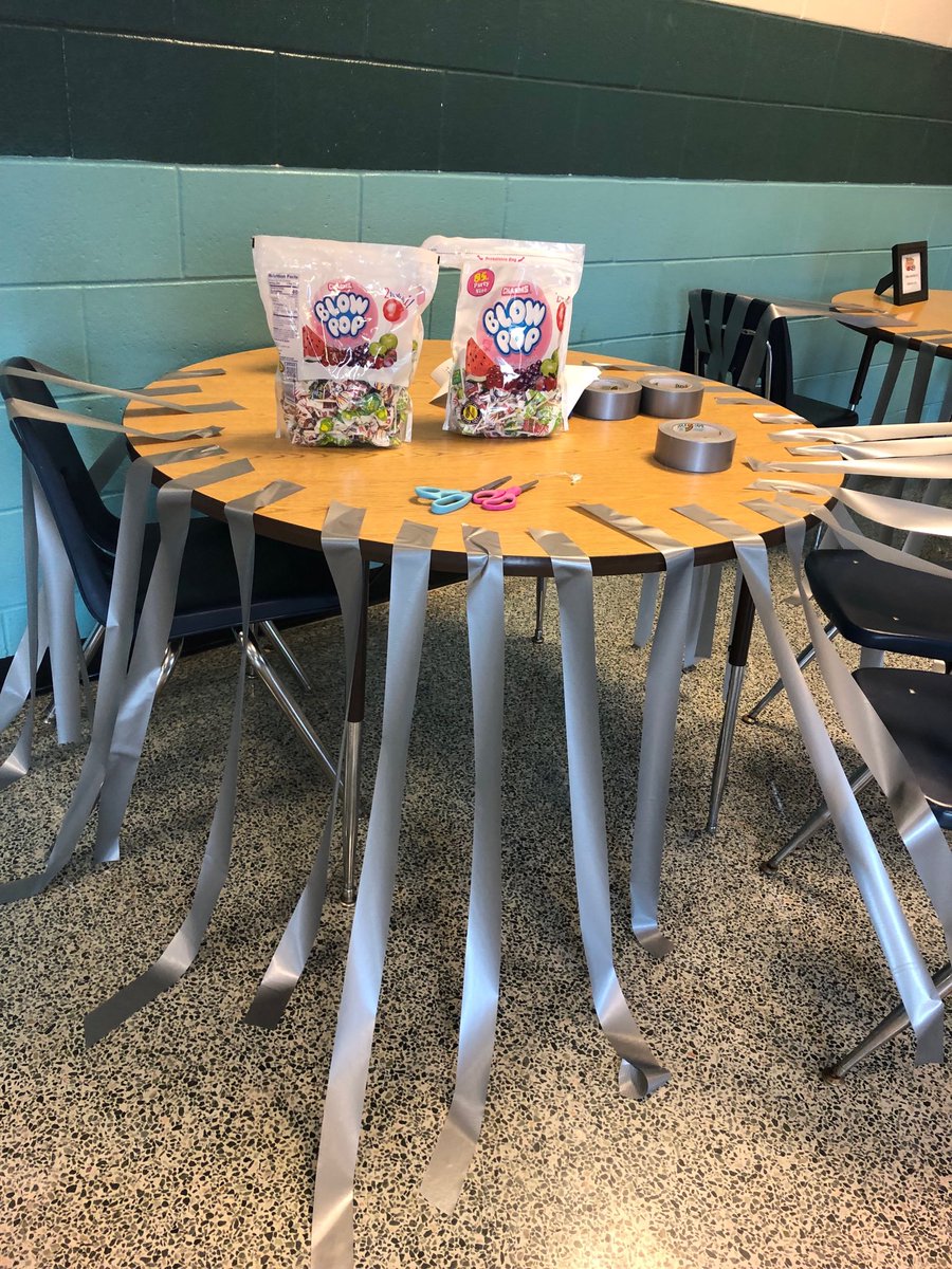 PrincipalPollyT's tweet photo. Started our day celebrating kids who stuck to summer reading with a sticky party in the cafe! Over 1000 minutes logged. Teachers read too! Thank you for cutting me off the wall! #CHESreads @ChestateeES @akboyers @FCSchoolsGA https://t.co/hjAHY52t0c