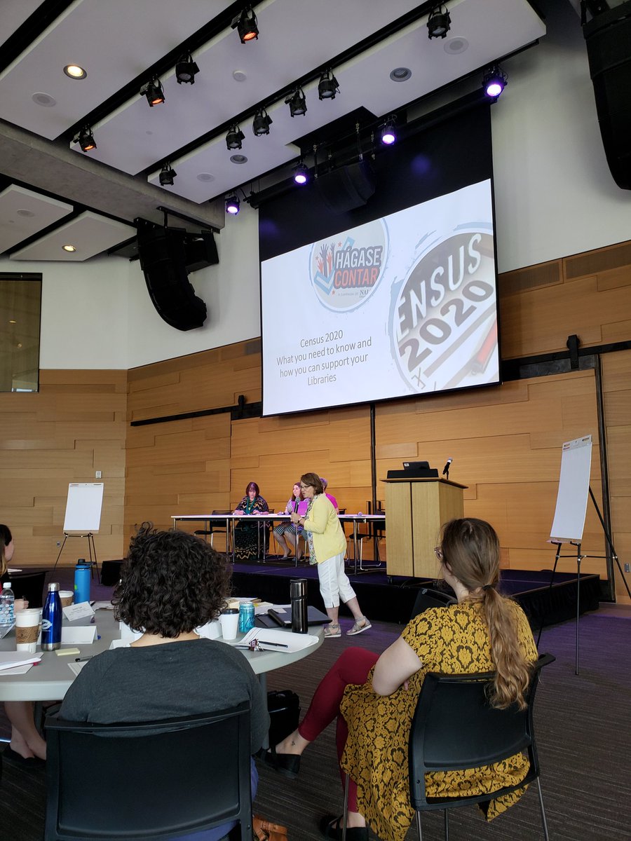 kregerck's tweet photo. Talking Census 2020. How can your library help your state get a complete count? #CEForum https://t.co/4R04cZicgu
