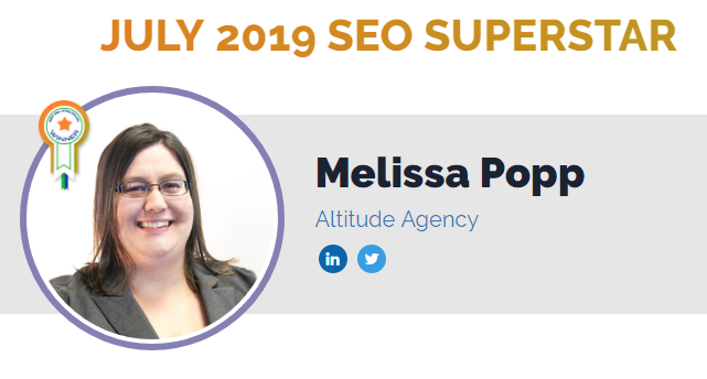 poppupwriter's tweet photo. Super appreciative to be named July's SEO Superstar by @RankWatch. Read my thoughts, and other expert opinions, on duplicate content and Google search results here: https://t.co/6yNLr93G0W https://t.co/2ojNUQQAsL