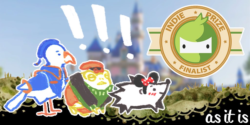 asitisgame's tweet photo. 🍁✨Big news!!✨🍁

we've been selected as an Indie Prize Finalist @gd_connect + we'll be showcasing our game Aug 27-29 at Disneyland Hotel, table 1021! https://t.co/14NoRipFgv