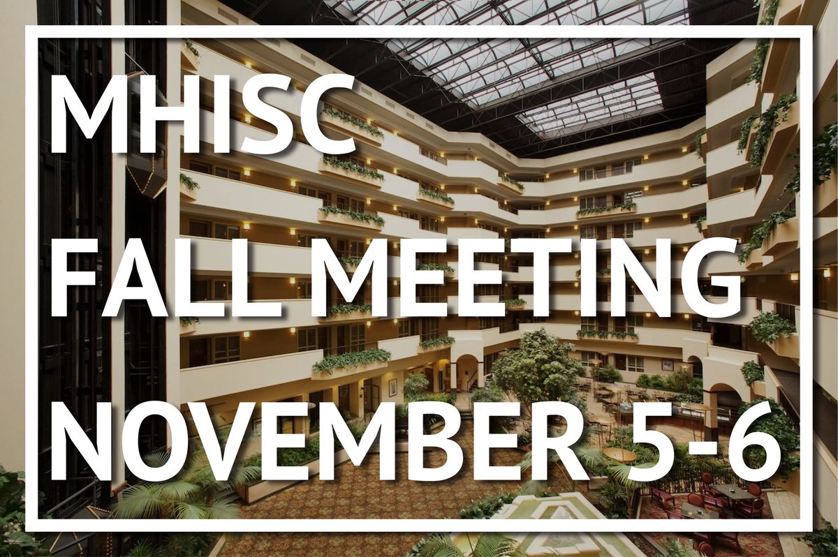 Join us November 5-6 for MHISC’s Fall Meeting.
 
The schedule includes dinner, a golf tournament, and 2 hours of CE. We will also be announcing the winners of the Best in the Industry Awards.
 
Follow this link to register online:
mhisc.com/event/fallmeet…