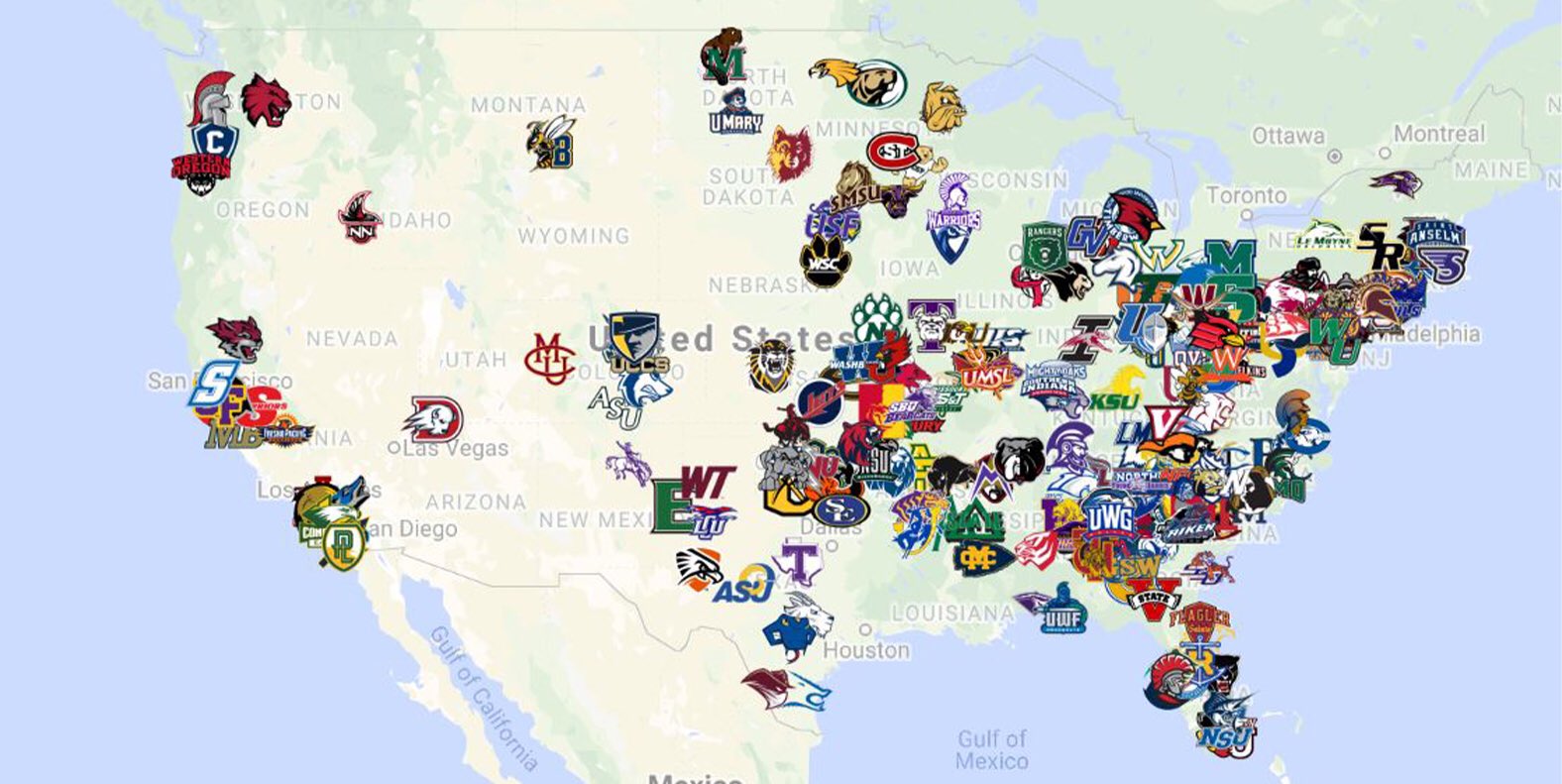 Division II College Football Imperialism Map D2 Message Board | vlr.eng.br