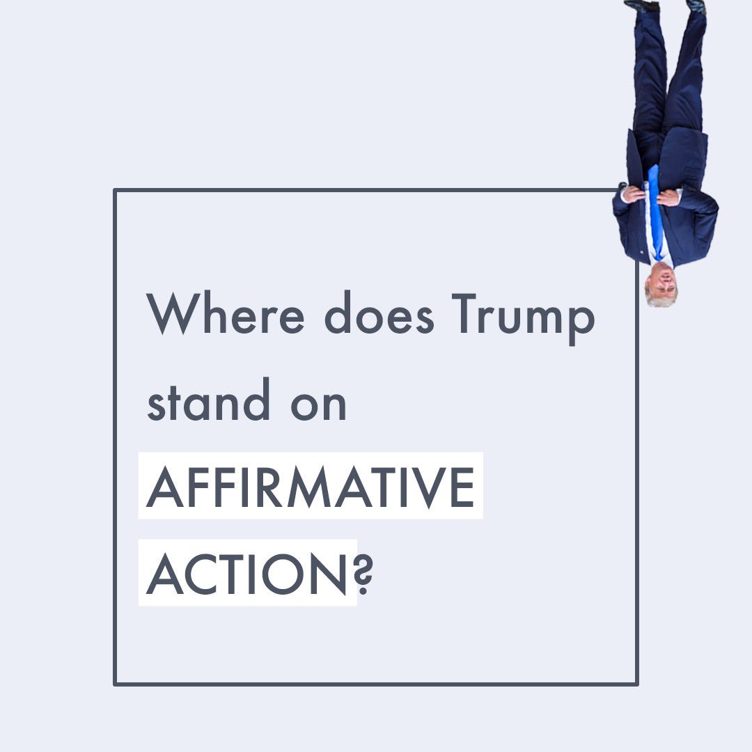 regularpplfor's tweet photo. Last year, the Trump administration announced it would abandon certain policies that called on universities to consider race as a factor in diversifying their campuses. #minus45 #dumptrump https://t.co/s2hHZLiIE3