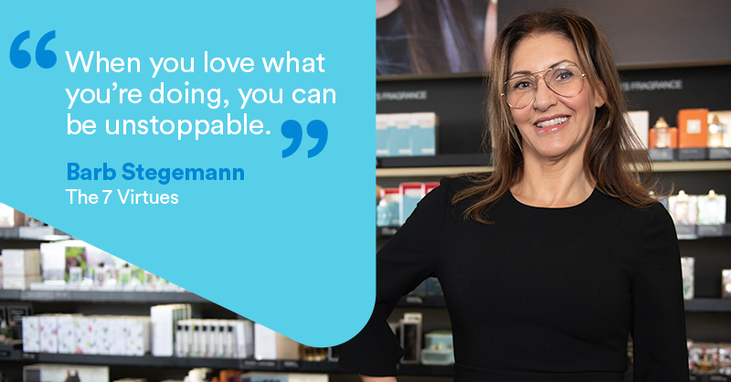 "When you love what you're doing, you can be unstoppable." Barb Stegemann, <a href="/the7virtues/">The 7 Virtues</a> ow.ly/aMpQ30lbfOG #MondayMotivation #SocEnt #WomanEntrepreneur