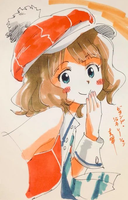 今日の桃子ちゃんセンパイ。のラクガキ。Jelly PoP Beansはビヨンド・ジェネレーション衣装センパイ。 