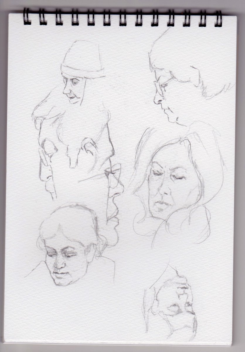 Susanpollardgi1's tweet photo. Fellow travellers. I went on the train to Newark today with the girls for a day out.
#DrawingAugust @HaideeJoSummers @artpublishing #drawingonthetrain #pocketsketchbook #sketchbook #pencilsketch https://t.co/SXHXZvmDOJ