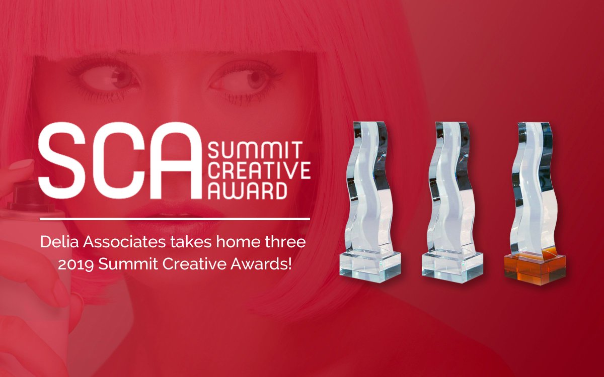 DeliaAssociates's tweet photo. Out of more than 4,500 entries from 27 countries, we scored among the best in the world in the @summitawards. We're honored to receive three #awards for our clients, CCL Container, Omega Shielding & Silafrica. Read more. https://t.co/BOeuX71gUr #2019SummitSCA #SummitCreativeAward https://t.co/2d3AnvT7uL
