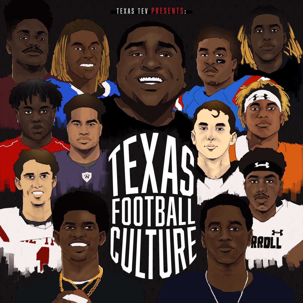 TevinStuddard's tweet photo. Allow me to introduce myself to #TXHSFB
This will be most exciting season EVER and I’d love to incorporate all of you in statewide kickoff video
Amazing art by @shearhim
@DemondDemas1 @Runzekerun01 @Drew_16Sanders
#TexasTev
Ready to take #TexasFootballCulture to new heights https://t.co/icHgJ9O6zc