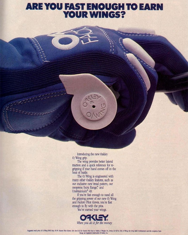 OutsidersBMX's tweet photo. Oakley O/Wing Grips featuring Unobtainium 49. Lookong for a set in black. #outsidersbmx #OTSDRS #bmx #bmxoutsiders #osbmx #vintagebmx #bmxroots #bmxhistory #caliculture #bmxaction #oldschoolbmx #bmxracing #expensivehobby #bmxproducts #oakleybmx #unobtainium49 #factorypilot #owing https://t.co/HEGfhc9e4G