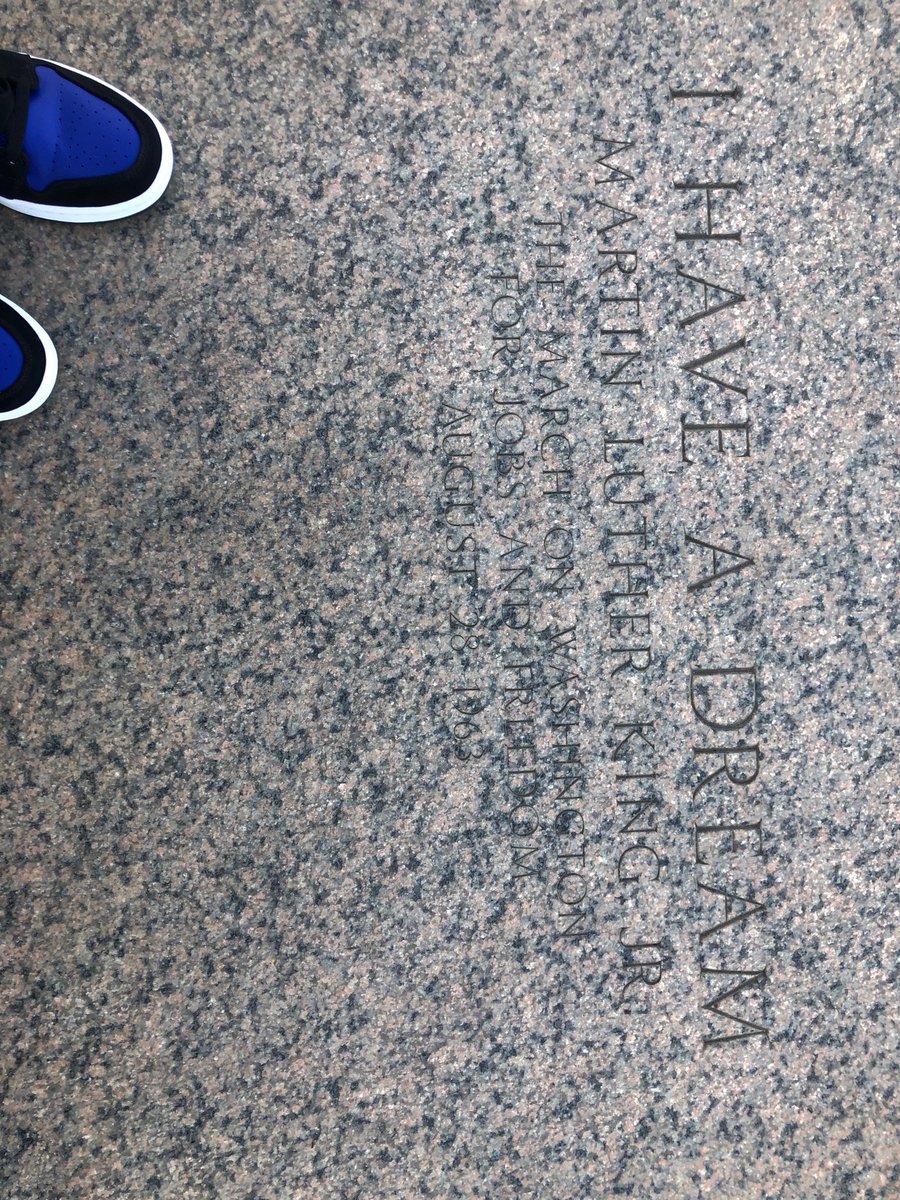 When visiting the Washington Monument in DC be sure to look for this marker on the steps.  It is where Dr. King made his, “I Have A Dream” speech.  Pardon my toes.😬