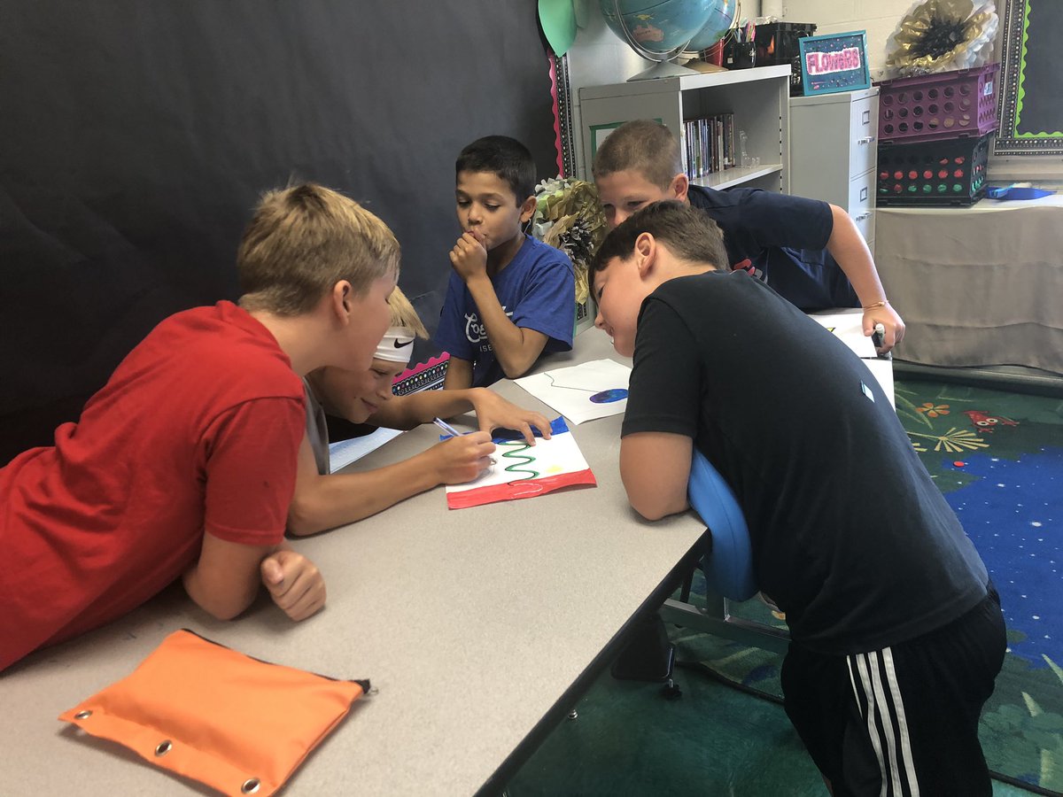MrsDutton's tweet photo. 5th grade is doing some creative collaboration! #TeamMillridge #mychoicemayfield https://t.co/ukjOz2gfe6