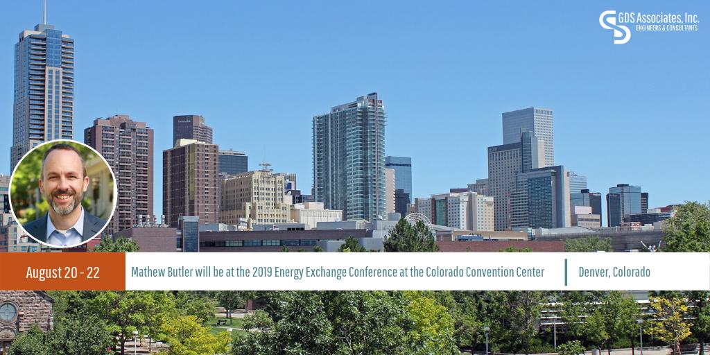 GDSassociates's tweet photo. GDS Principal, Mathew Butler, will be at the 2019 #EnergyExchange Conference in Denver, CO on Aug. 20-22. See you there!
#GDSEngage #ColoradoConventionCenter #UtilityPrivatization https://t.co/e5cj6WaREx