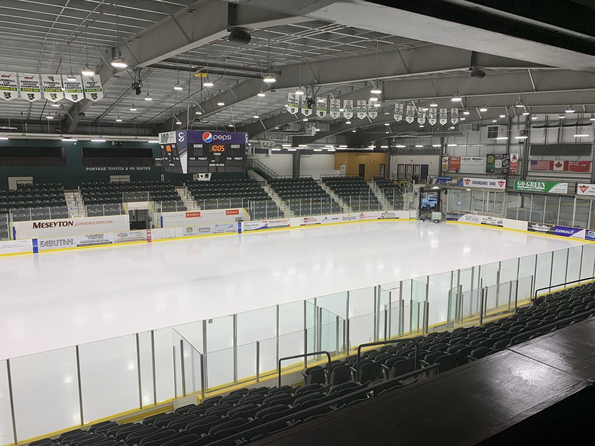 PortageTerriers's tweet image. Check this out! Media view 😍 @mjhl @PortageTerriers @HockeyCanada #IsItSeptemberYet