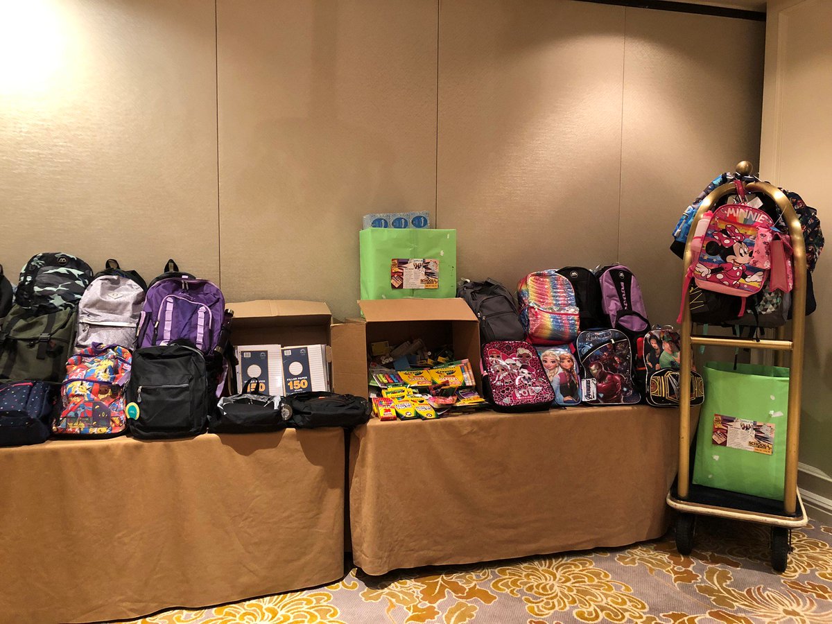 Huge thanks to <a href="/CrystalGateway/">Crystal Gateway</a> <a href="/MHCrystalCity/">CrystalCity Marriott</a> <a href="/RenArlington/">RenaissanceArlington</a> and <a href="/RitzCarlton/">The Ritz-Carlton</a> <a href="/RitzCarltonCSR/">Community Footprints</a> for the wonderful, stuffed backpacks for our students. The kids will love them! #Community Partners #CommunityFootprints <a href="/takesavillage/">jgbeker</a>