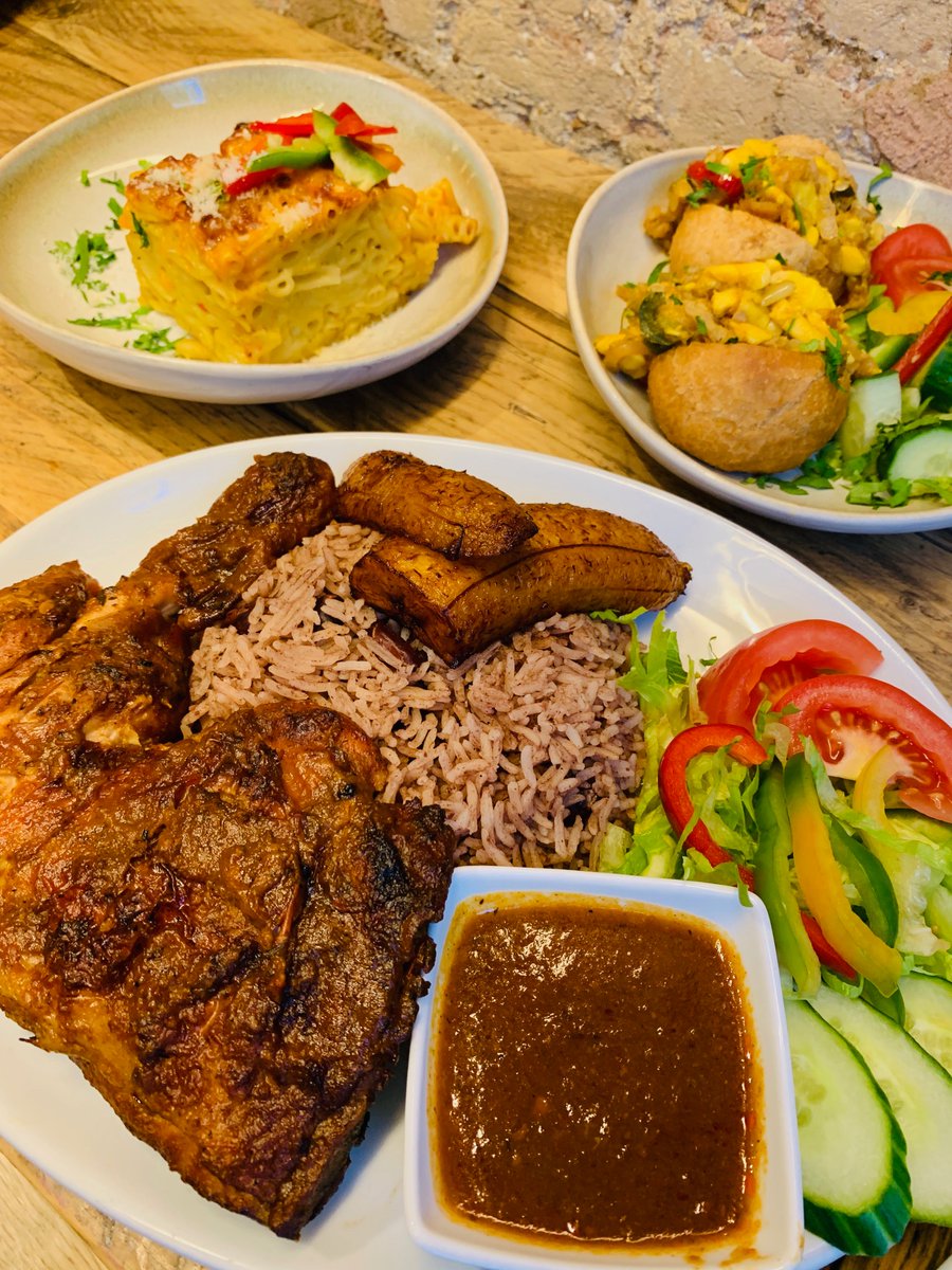 stratfordeast's tweet photo. CARIBBEAN IS KING

For the next two weeks, our special summer menu in @EastMeza will be full of Caribbean delights including jerk chicken, mutton curry, okra stew, ackee &amp; saltfish dumplings and loads more.

Dig in! https://t.co/6DkrQhZK8F