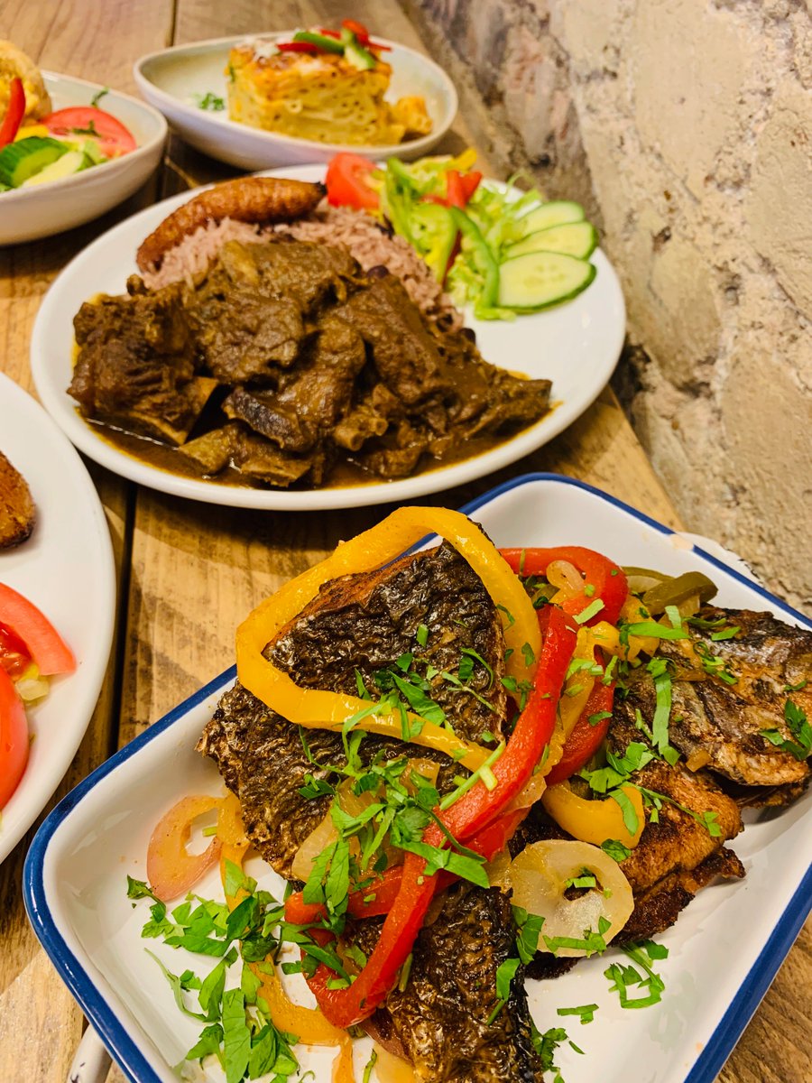 stratfordeast's tweet photo. CARIBBEAN IS KING

For the next two weeks, our special summer menu in @EastMeza will be full of Caribbean delights including jerk chicken, mutton curry, okra stew, ackee &amp; saltfish dumplings and loads more.

Dig in! https://t.co/6DkrQhZK8F