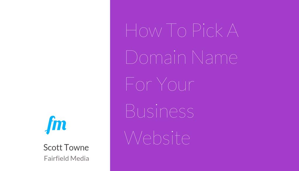 FairfieldMedia's tweet photo. Grab our free checklist: 'How To Pick A Domain Name For Your Business Website' https://t.co/CtbePUQmCL https://t.co/ZW1PqPzjQm