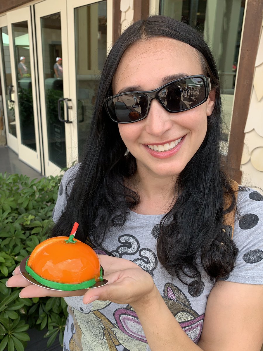 ThemeParkReview's tweet photo. Our next stop at @DisneySprings is Amorette’s Patisserie for the Orange Mousse cake! #FlavorsOfFL #DisneySprings #Hosted https://t.co/Zk10OP4Ar5