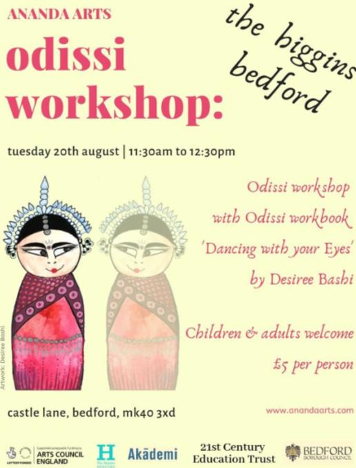 higginsbedford's tweet photo. There's lots going on @higginsbedford tomorrow! Come along and learn #Odissi dancing with Ananda Arts teacher Desiree Bashi - £5. Or why not come and get creative with the Higgins Knitting Group - all free. https://t.co/LxyNvPiWY6