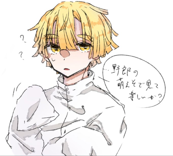 📌雅猫📌さんがTwitterに投稿した我妻善逸(鬼滅の刃)のイラスト。