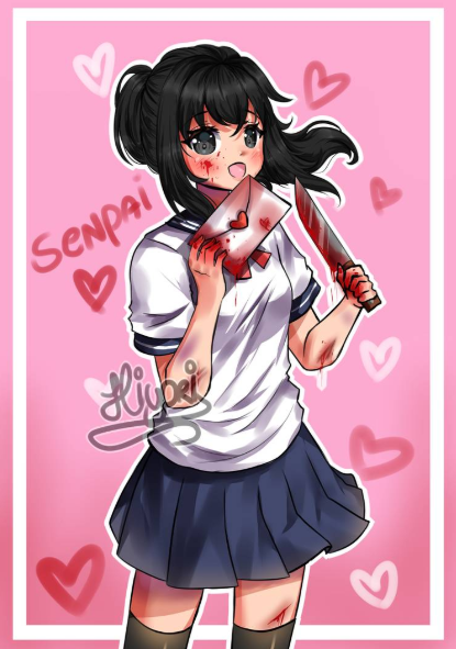 Kawurin_'s tweet photo. Fanart for @YandereDev ~

I hope you like it! <3 https://t.co/7qrhlkhqZN