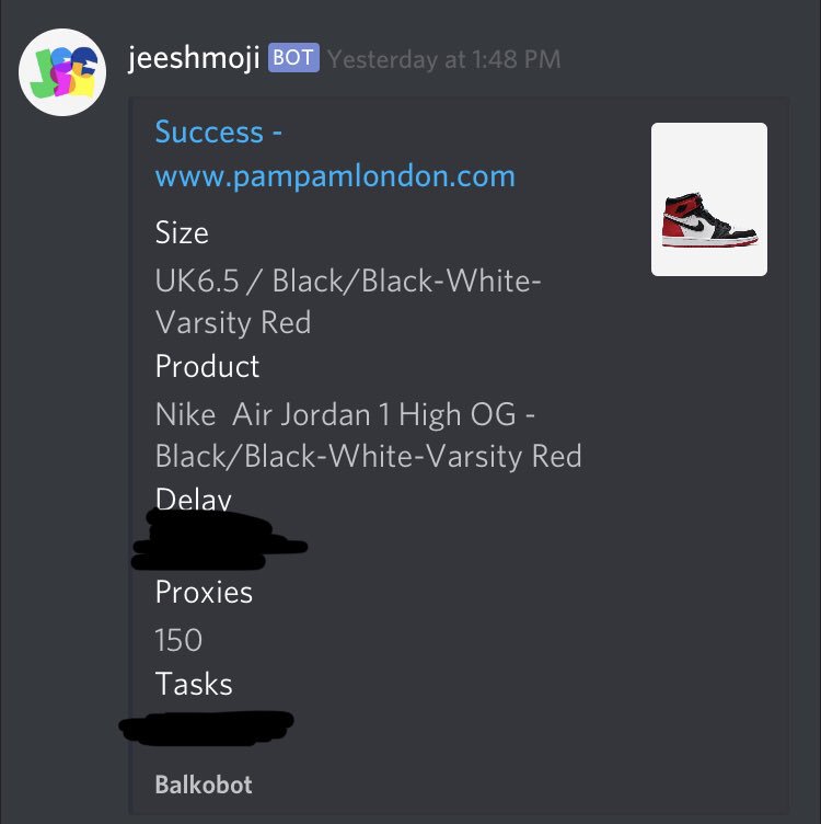 jeeshonmykicks's tweet photo. Bruhv🇬🇧💂‍♂️

Bot-@balkobot 

Proxies-@RedDirtProxies @HEX_PROXY @ZoomProxies 

Captcha bot-@aycdio 

Server-@aioservers 

Groups-@JuicedIO @MomentumCooks https://t.co/eT0DO0ZFM1
