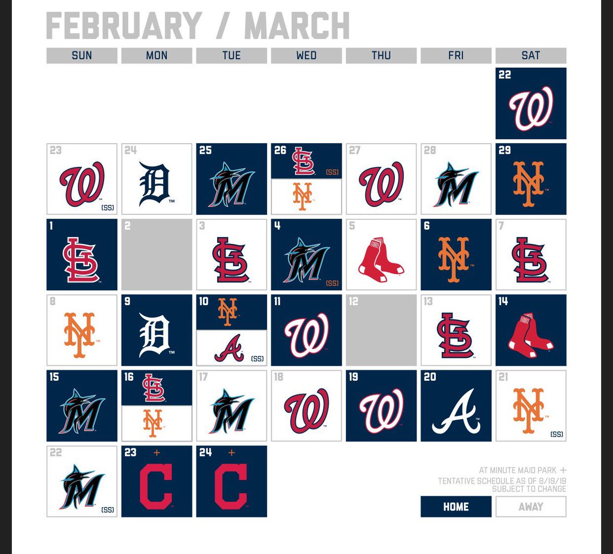 2018 mlb schedule astros
