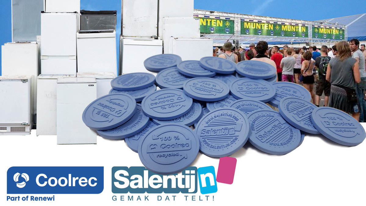 From discarded fridges to a coin made of 100% Coolstar (recycled HIPS) in a collaboration between Coolrec Plastics and Salentijn BV. Are you interested? 
Contact @Coolrec for Coolstar and <a href="/Salentijn_BV/">Salentijn</a> for your own coins.
#Plasticrecycling #Salentijn #wastetoproduct #wastenomore