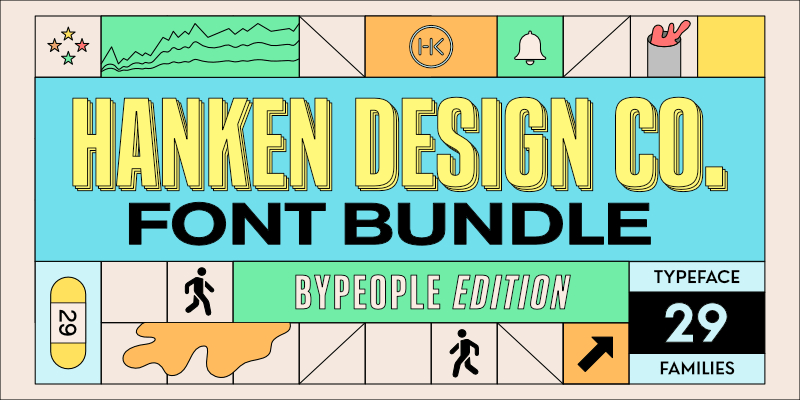 ByPeopleTeam's tweet photo. #SuperBundle ⚡️ Get now over 180 unique #Fonts directly from the talented crew of @hankendesign we got 29 entire professional font families waiting here for ya! 😎https://t.co/31uMS8ds0D https://t.co/DdoiY4f3TV