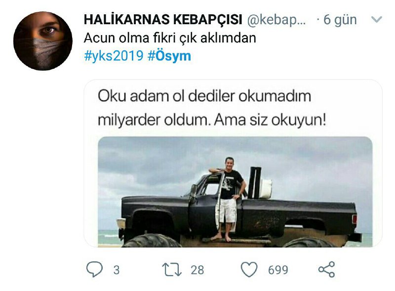 Okuyun ki okumuş Acun olun. Çok daha havalı olacağına eminiz. 

#komik #caps #karikatür #kpssً2019 #kpss #kpsstayfa #kpss2020 #uzaktaneğitim #öabt #oabt #ösym #osym #eskişehir #eskisehir #yks #sınav #stres #ders #komiksözler #ankara #istanbul #bursa #sakarya #türkiye #pazartesi