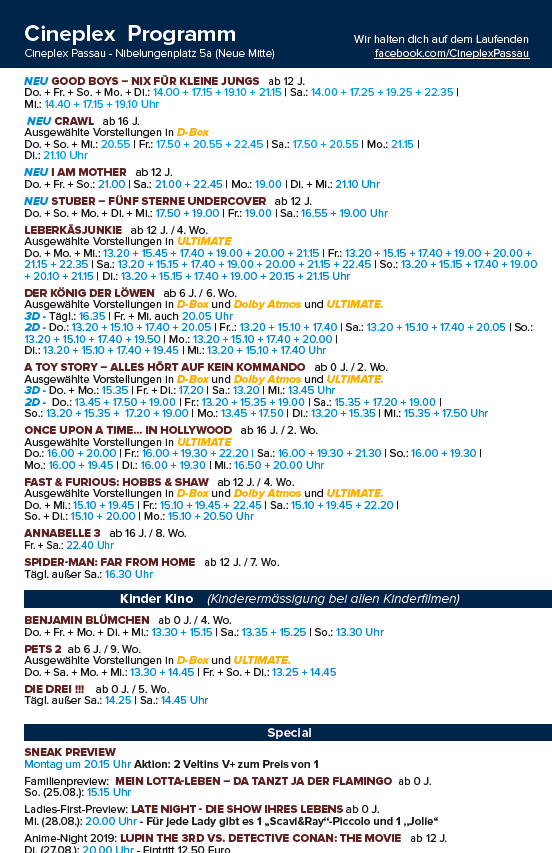 Cineplex Passau tweet media