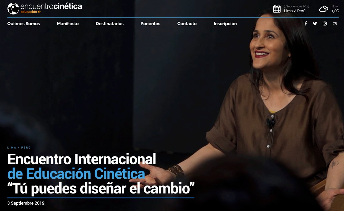 ¿Aún no tienes tu entrada para ver a <a href="/kiranbirsethi/">Kiran Bir Sethi</a>  en el #encuentrocinética? Dejemos que sea ella misma la que termine de convencerte. 

vimeo.com/354558143

#Diseña el cambio Perú <a href="/EventoCinetica/">Encuentro Cinética</a> <a href="/SMPeru/">SM Perú</a> <a href="/D_Magisterial/">Derrama Magisterial</a> <a href="/cineticaeduca/">Colectivo Cinética</a>
 
encuentrocinetica.com