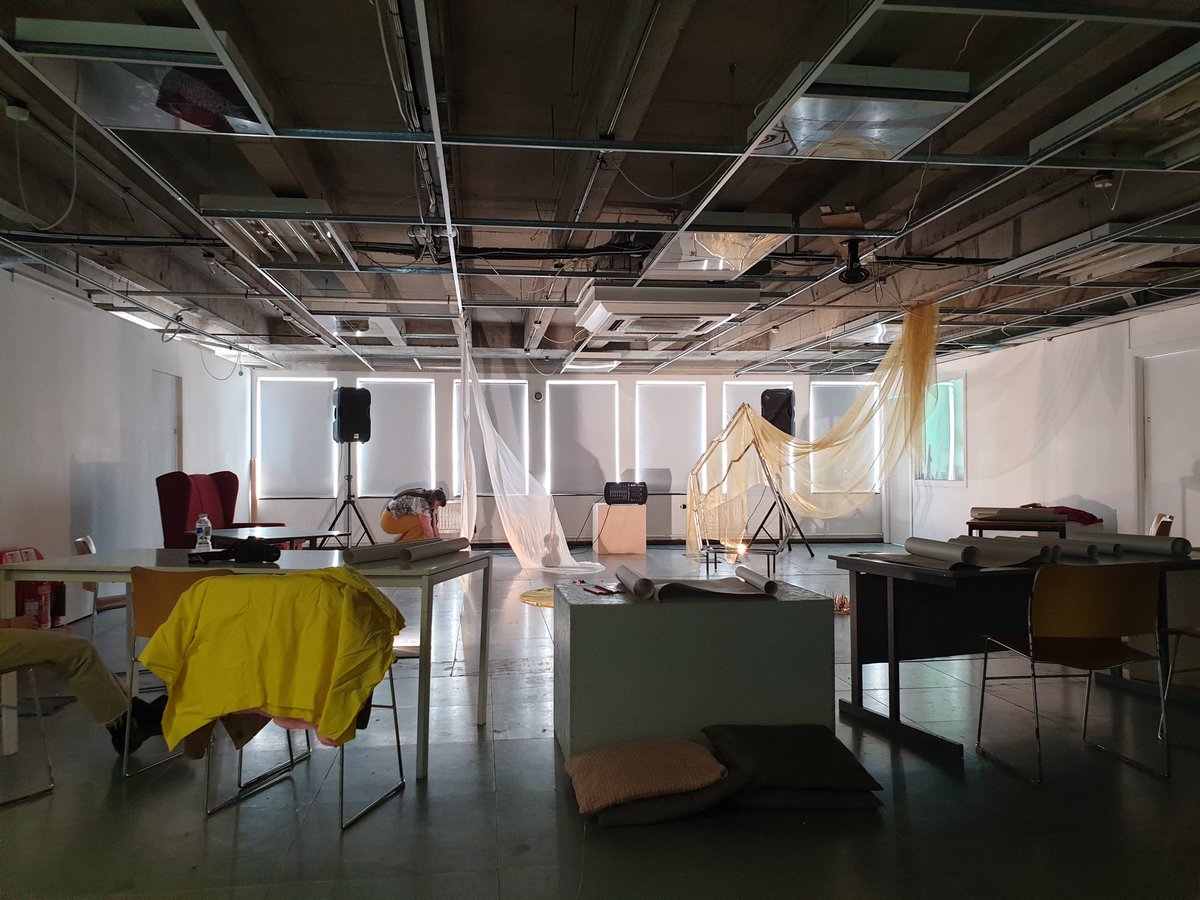 northrncharter's tweet photo. Performative life drawing with Heather Bonnie Reid starting soon in this beautiful set.... https://t.co/rHRQSFOLMK