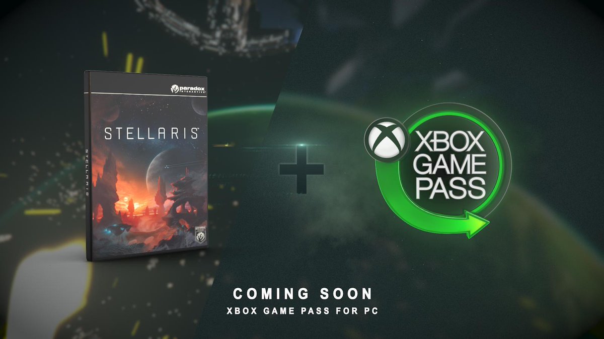 StellarisGame's tweet photo. PC players! Of course, we have some @Xbox Game Pass news for you too! Find out more soon... https://t.co/A2b1YKMtS7