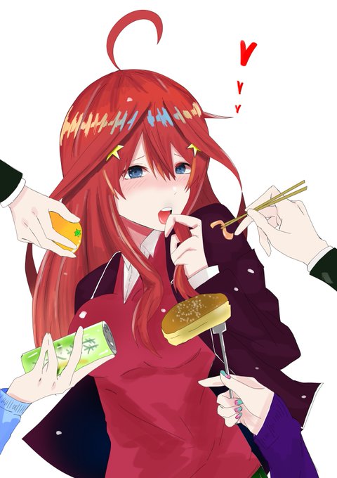 kiramekiさんがTwitterに投稿した中野五月(五等分の花嫁)のイラスト。