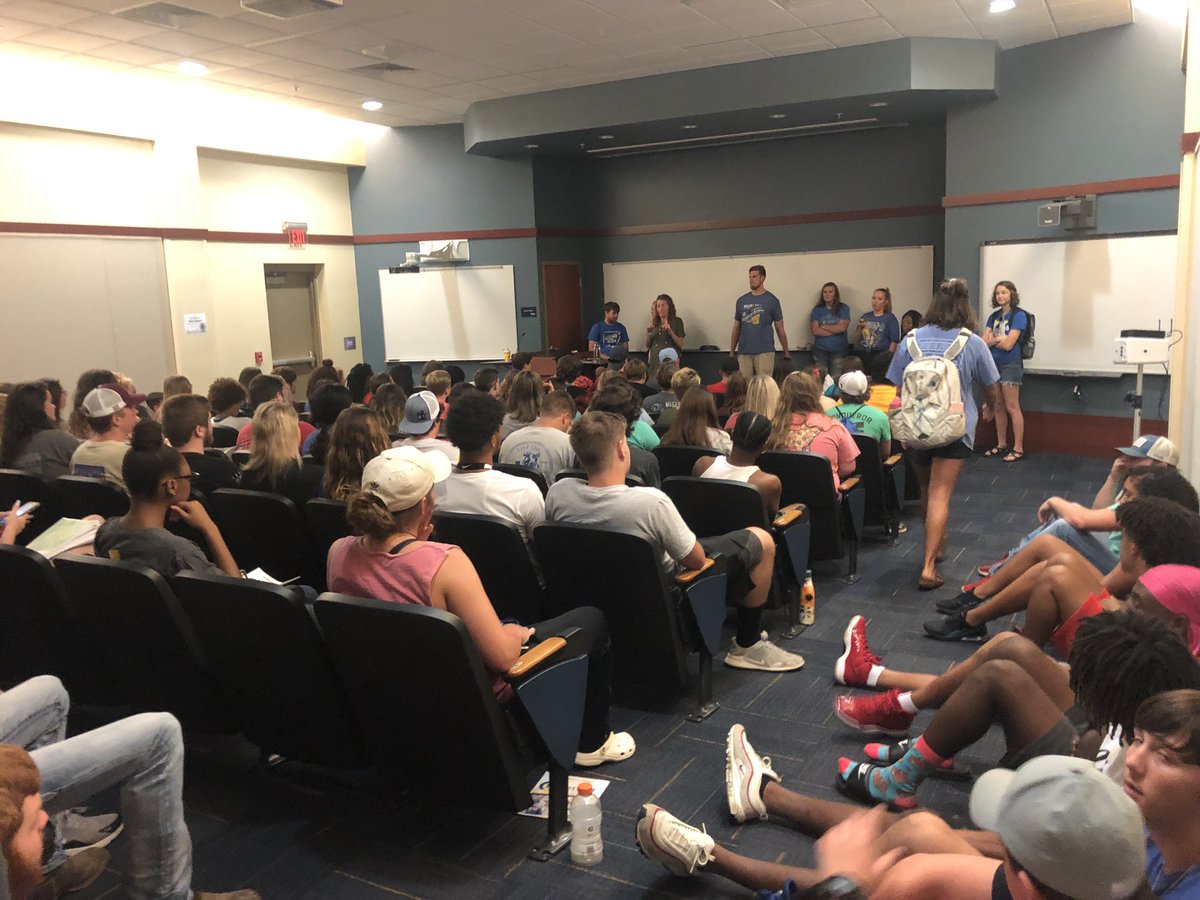 TeachSOUTHARK's tweet photo. Check out these future educators at the College of Education’s Mulerider Round-Up. This is an opportunity for our new students to meet the dean and learn more about their proposed major! We are looking forward to a fabulous year!@muleriders @DobbinsNeelie @kkbloss https://t.co/G3YIvogGgP