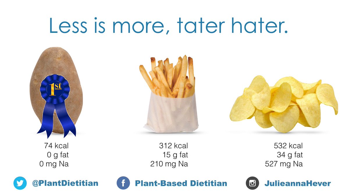 PlantDietitian's tweet photo. Fun facts about perfect potatoes for #NationalPotatoDay 

🥔Potatoes contain high-quality protein + many nutrients, such as potassium, vitamins C &amp; B6
🥔Baked potato, gram for gram, has a better amino acid score than 90% lean beef
🥔Taters score as one of the most satiating foods https://t.co/BqeAzt2I31