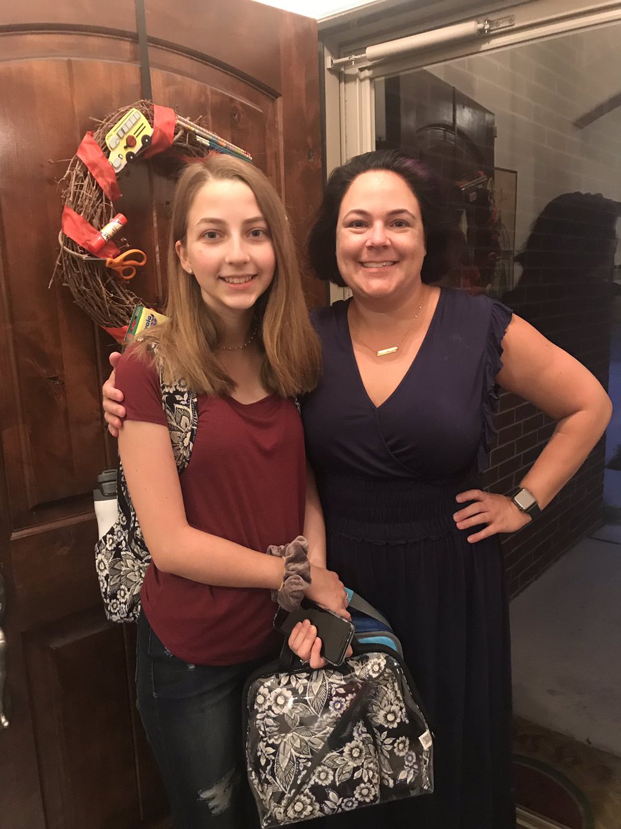 First day of my daughter’s sophomore year and the first day of my 13th year. #bringiton