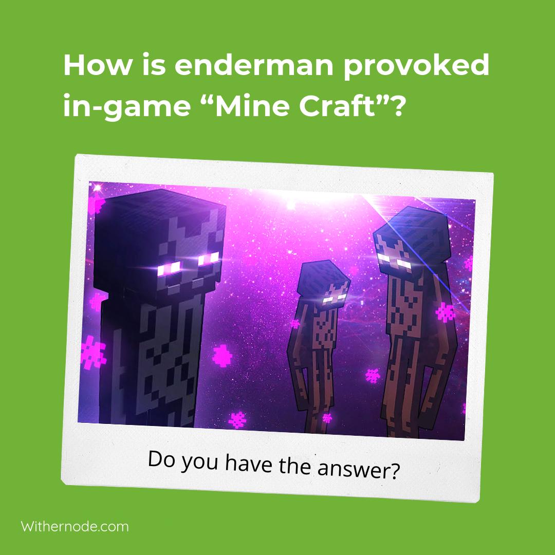 WitherNode's tweet image. It's really simple - By attacking it or looking in the eyes. bit.ly/2MRqF2D #minecrafter #minecrafting #players
