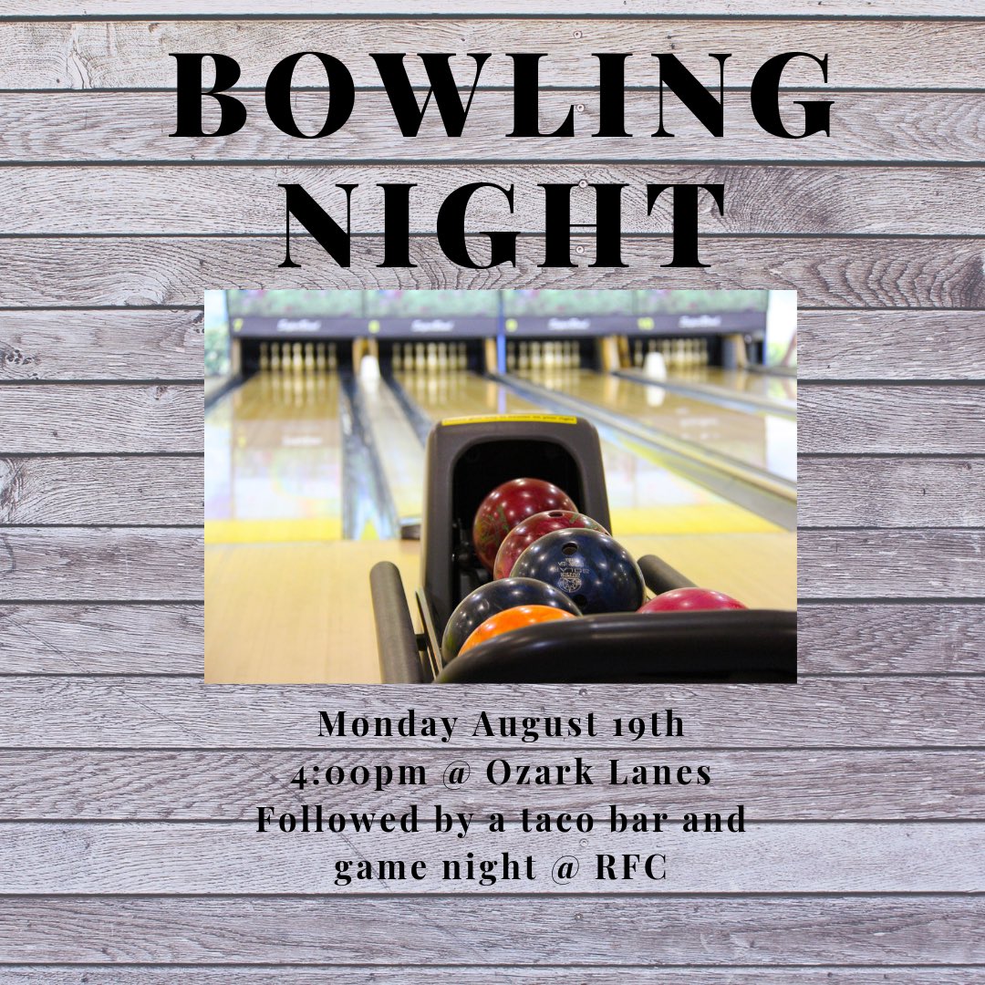 Razorbacks_F_C's tweet photo. Bowling, Tacos, and games!!! What more  plus you ask for? Join us tonight for a day full of fun 😊 https://t.co/F3EuUwr6jk