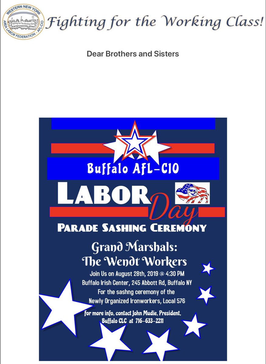 UUP_HSC_Buffalo's tweet photo. .@uupinfo @UUPBuffalo @UBCommunity @UBFacultySenate @UBPSS @BuffaloInABox How many #Sashing ceremonies have you been to in your life-time? @AFLCIO #AFL_CIO #UUP #LaborDay https://t.co/M8ZDDdWce5
