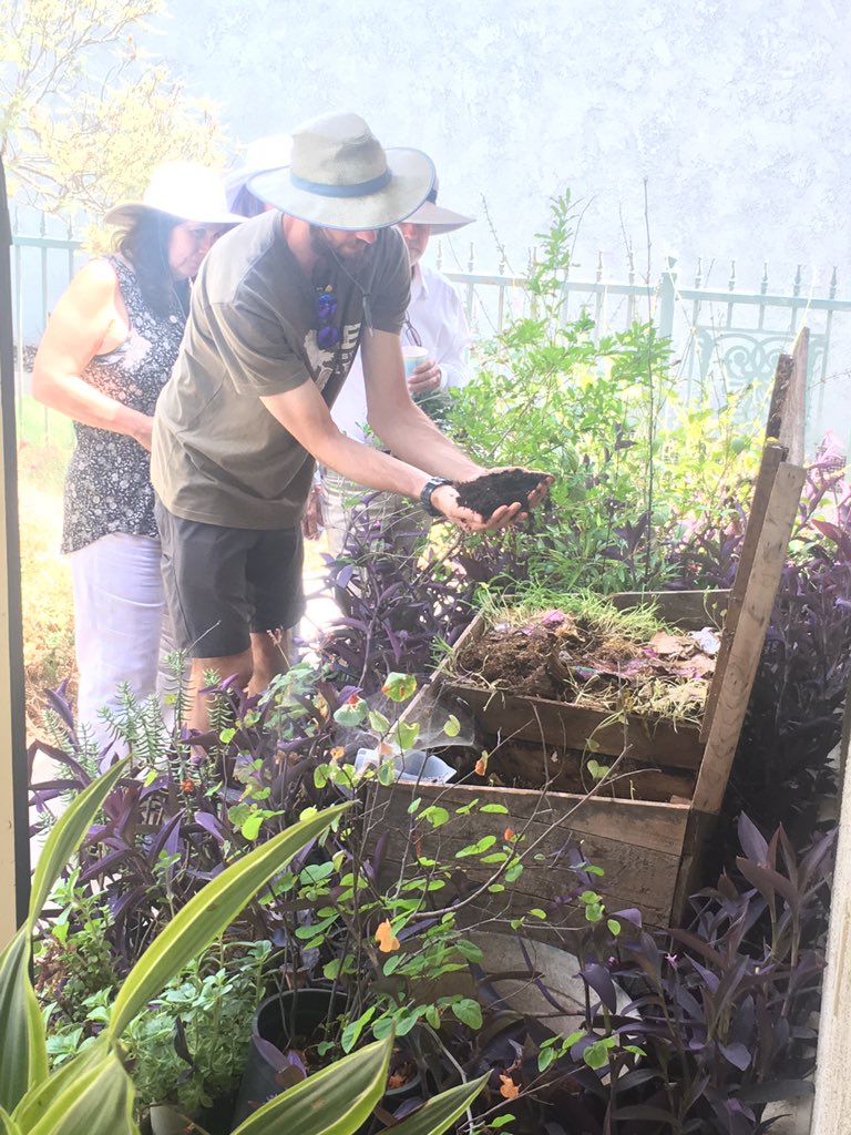 ValenzuelaJohn's tweet image. Great greywater garden tour  with Ty Teissere in his productive Pomona paradise #CRFG #FestivaloFruit2019