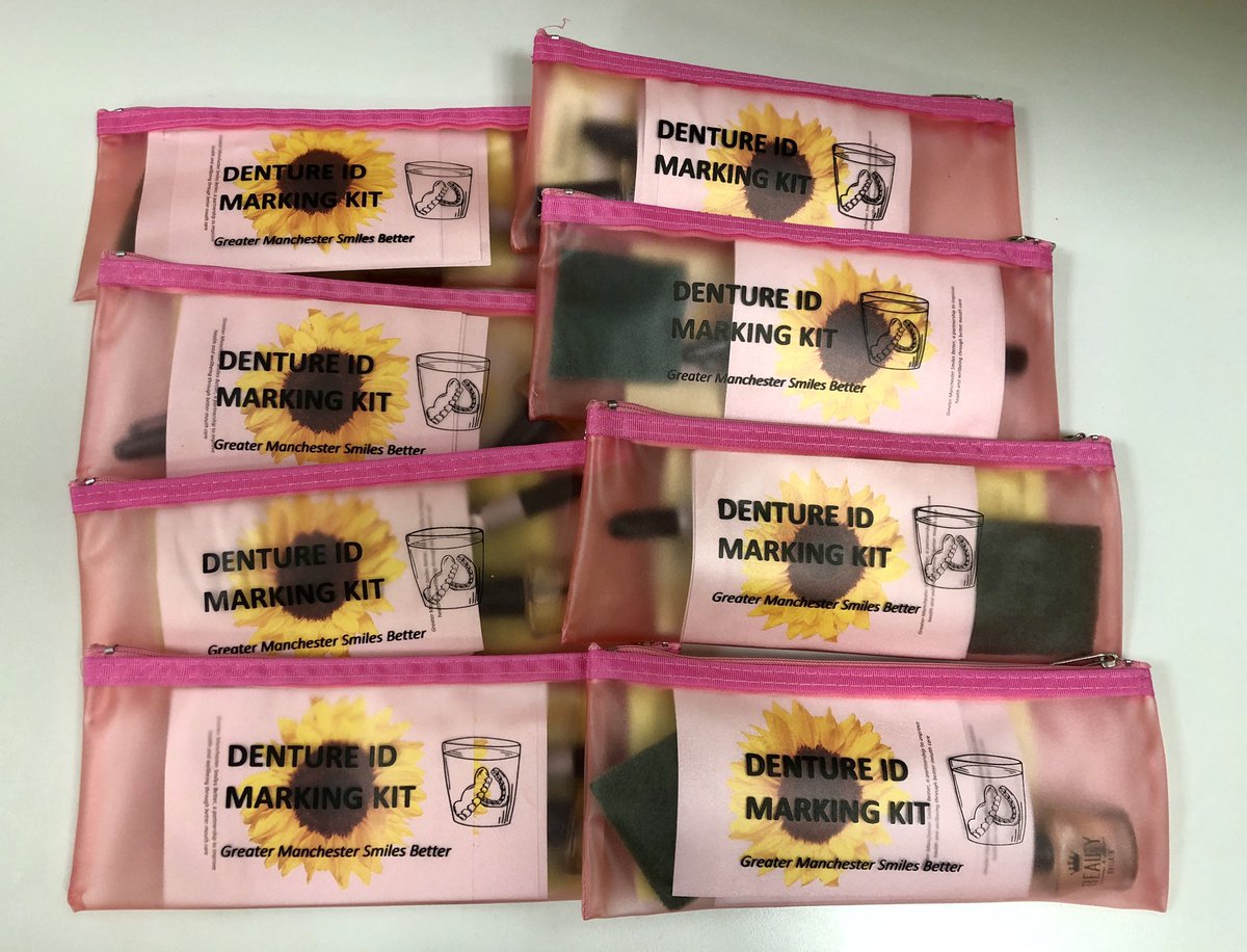 We know that sometimes dentures get lost in hospital and that this can have a massive impact on a person’s dignity and ability to eat. We want to improve #MouthCare on Ward 45 and can’t wait to trial these #DentureIDMarking kits as part of our #QI work! #MouthCareMatters ER