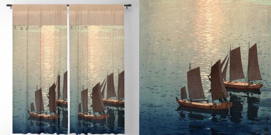 How about an Japanese ukiyo-e blackout curtain exclusively printed for you?

society6.com/product/hirosh…

#ukiyoe #japan #curtain #curtains #windowcurtain #home #decor #homedecor #design #japanese #mondaythoughts #buy #shop #interior #manga #sunset #anime #ocean #blackoutcurtain #art