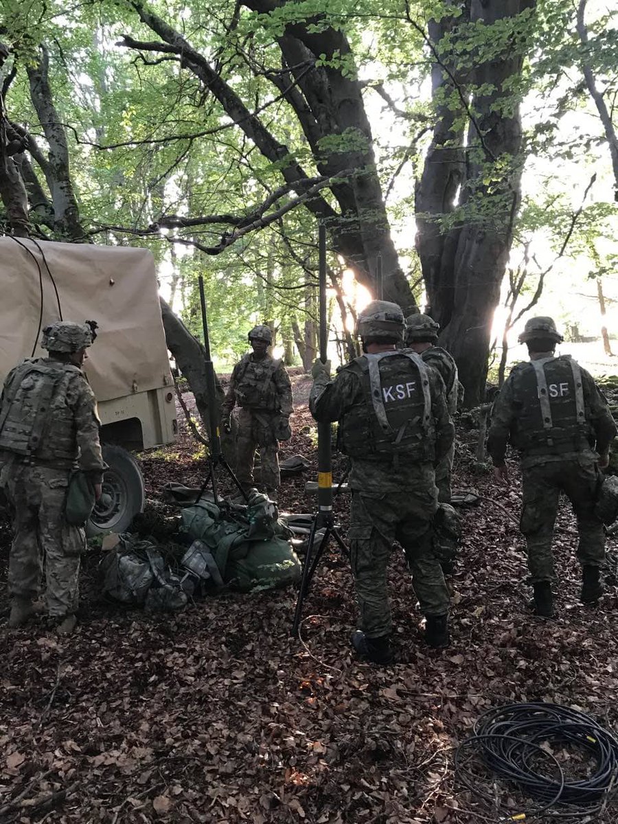 Rrustem_Berisha's tweet photo. #Kosovo Security Force continues to develop under new mandate as professional, multiethnic and credible Force, with the support of our strategic partners and #allies. Great photos of #KSF members and their peers in the multinational field exercise #CombinedResolveXII in 🇩🇪 https://t.co/IC7IkImj3O