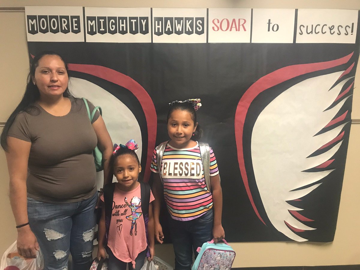MooreElementary's tweet photo. Our Moore Mighty Hawks are ready to soar to success!
#MooreMightyHawksRock  #PISDRocks https://t.co/1kIVSuT0Wc