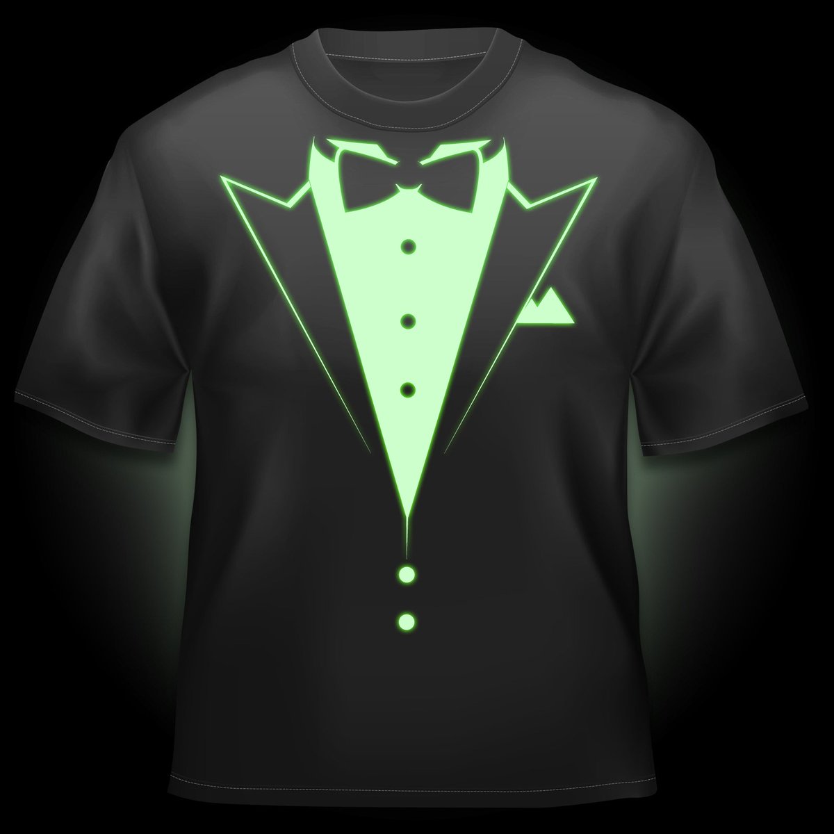 This week only get 30% off this amazing T-shirt!

What on earth does smart casual mean anyway? Put an end to the conundrum with this fabulous glow in the dark dinner jacket T-shirt!

-Glows brightly after a brief charge from -natural or artificial light
-Exclusive design