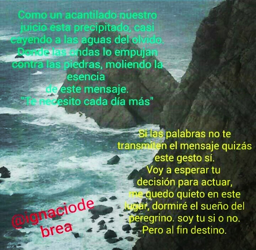 ignaciodebrea's tweet photo. Si las palabras no te...
#Cpoemas
#poegala
#sentir
#imagenesYversos
#InmortalSentir
#MiFiTi
#Poerotic
#DeseoSentir
#IDBYD
#NegraMelancolia https://t.co/EZkG4VNCAD
