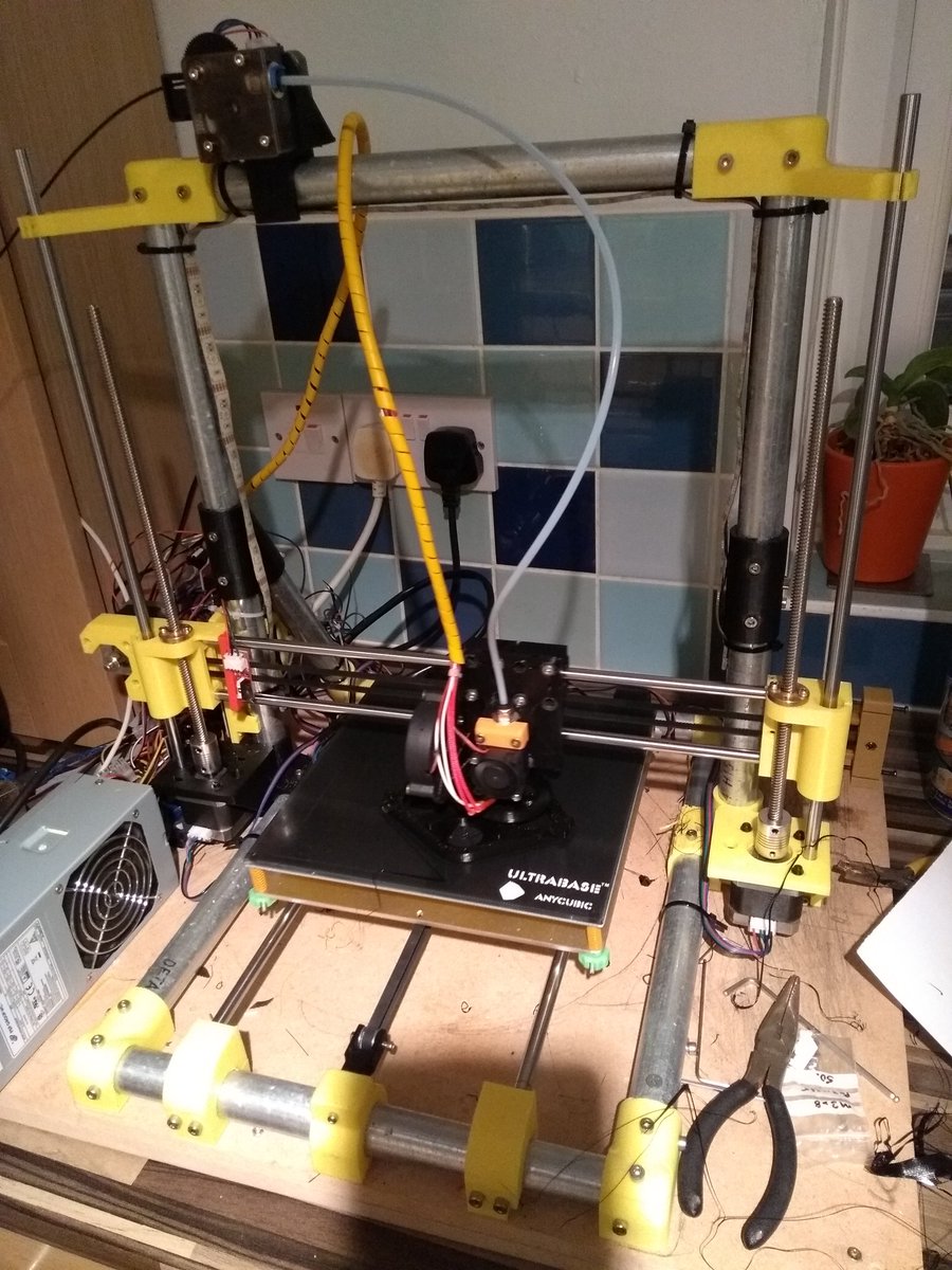 Finally finished building my 2nd 3d printer, this time from scratch.  Do you think I can keep it in the kitchen forever?