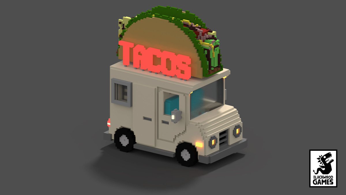 BladeBSpencer's tweet image. Tacos Foodtruck #pixelart #pixels #3dpixels #3d #modeling #voxelart #truck #tacos #mexicanfood #cartoon #fun
